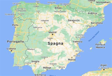 Mappa della Spagna e cartina interattiva comunità autonome