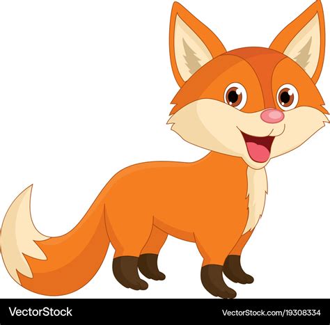 Of Cartoon Fox Royalty Free Vector Image Vectorstock