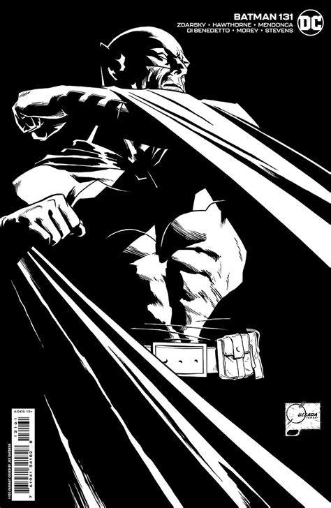 Batman Vol 3 131 Cover G Incentive Joe Quesada Black And White Card