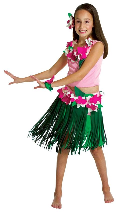 Fighting To Achieve Girls Elastic Hawaiian Hula Dancer Grass Skirt