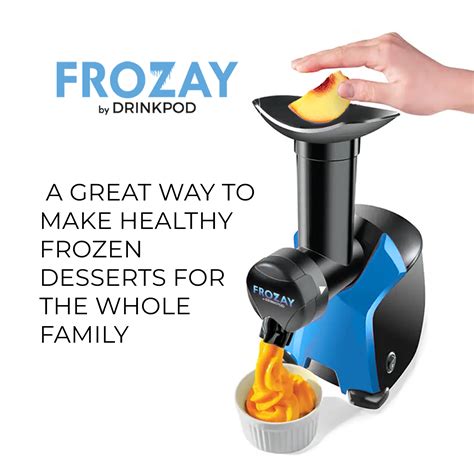 Frozay Soft Serve Frozen Fruit Sorbet Dessert And Ice Cream Maker Drinkpod