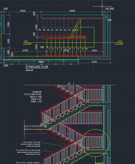 Typical Rc Stair Detail Cad Files Dwg Files Plans And Details