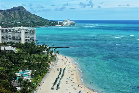 Waikiki Beach Aerial View Photograph By Jhorrocks Fine Art America