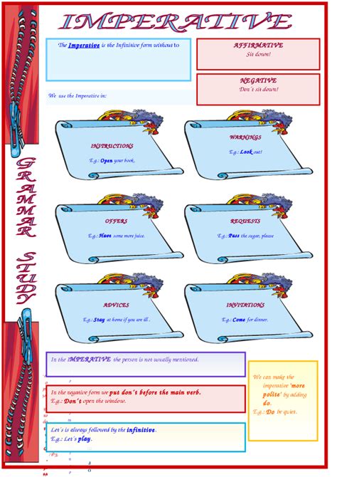 Example sentences with the word imperative. The Imperative Worksheet