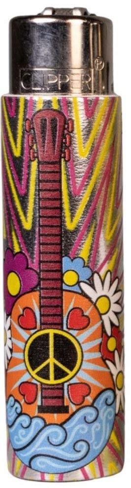 Clipper Lighter Pop Cover Hippie Guitar Haddocks Lightershop