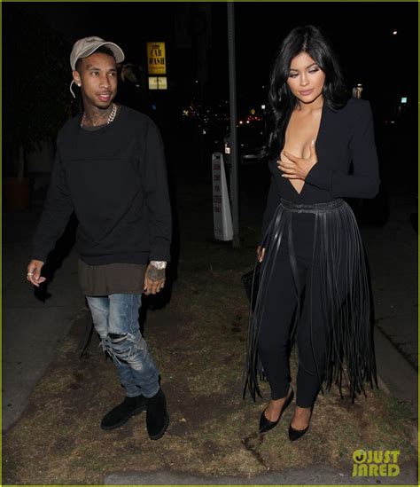 Kylie Jenner Wears A Low Cut Top On Date Night With Tyga Photo 3507412 Kylie Jenner Photos