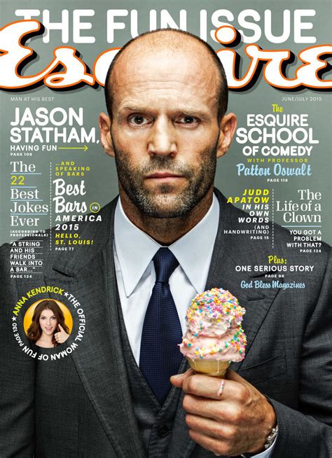 Jason Statham Covers June 2015 Esquire Talks Spy Movie