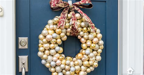 How To Make An Ornament Wreath Practically Functional