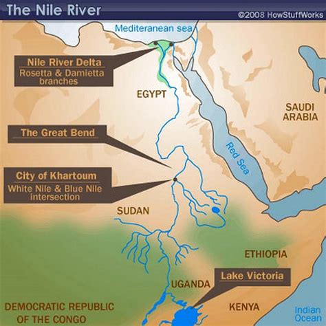 The Nile River Map Nile River Facts Nile River History Images And