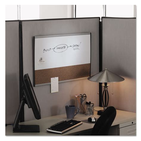 Arc Frame Cubicle Dry Erasecork Board 30 X 18 Naturalwhite Surface