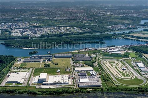 Wörth am Rhein aus der Vogelperspektive LKW Teststrecke des Daimler