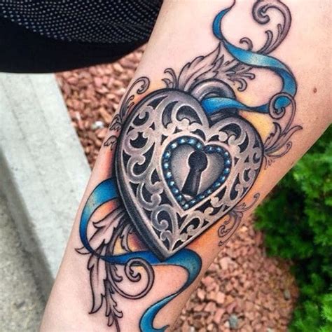 Heart Lock Tattoo