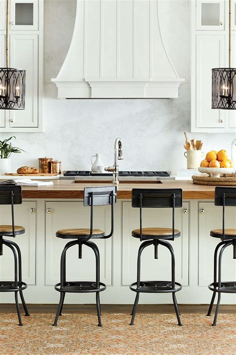 The standard kitchen bar height is 42 inches. How to Choose the Right Stool Heights for Your Kitchen