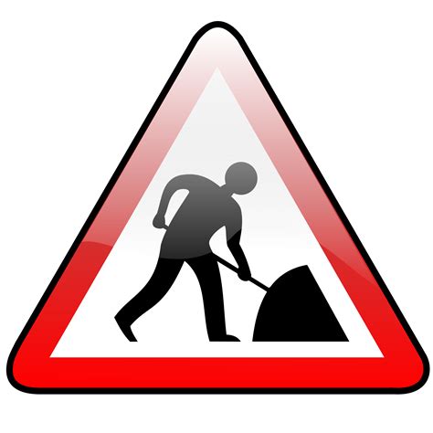 Clipart Work Sign