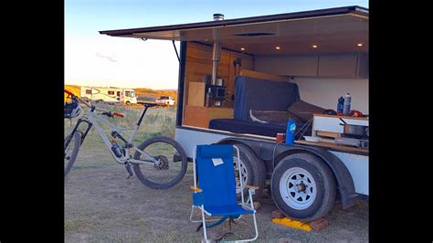 Cargo Trailer Camper Conversion Just The Beginning Youtube