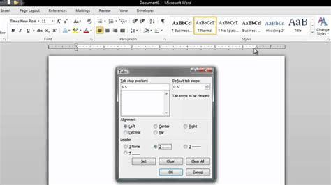 Lines with arrow points can. How To Create A Dot Leader Line In Microsoft Word 2010 ...