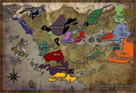 Pin By Josh Chaffin On Forgotten Realms Forgotten Realms Map