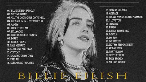 Billie Eilish Full Playlist Best Songs 2021 Billie Eilish Greatest