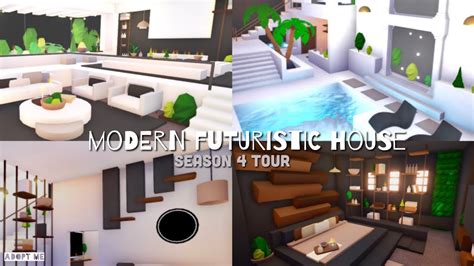 Modern Futuristic House 🐚 Full House Tour Roblox Adopt Me Youtube