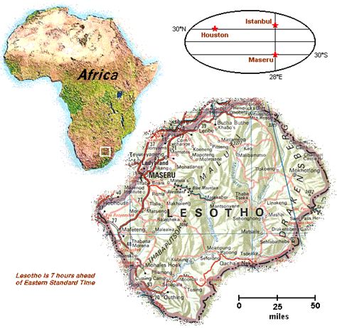 Lesotho is situated in southern africa completely surrounded by south africa, with maseru as its capital. Lesotho Map • mappery