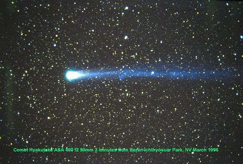 Comet Hyakutake March 1996 Comet Hyakutaki Photo Gallery Cloudy