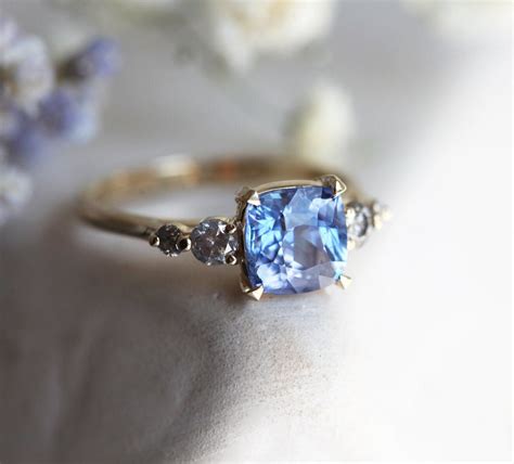 Light Blue Sapphire Engagement Rings Cityple