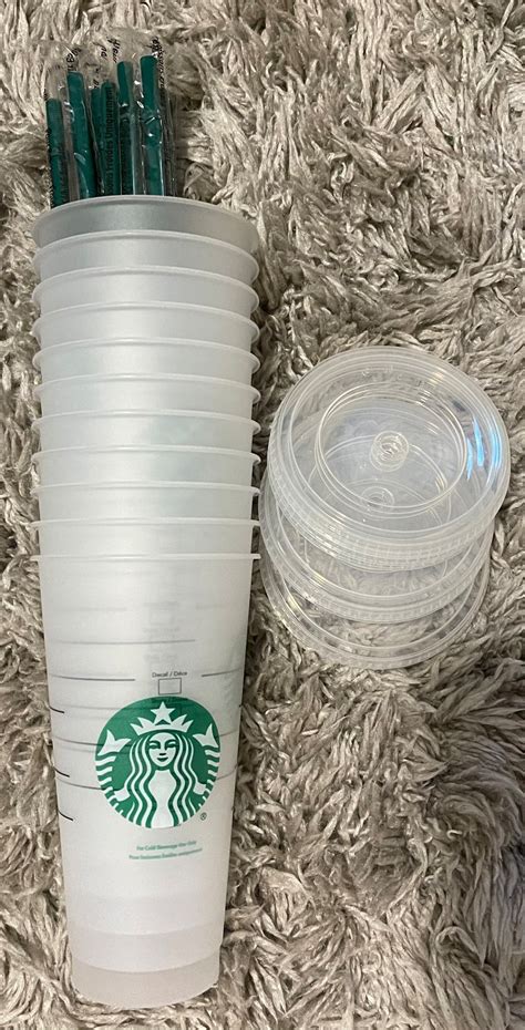 Plain Clear Starbucks Reusable Venti Cold Cup Starbucks Clear Etsy