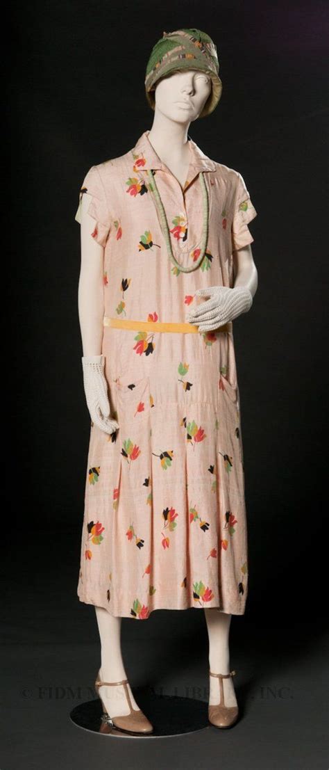 Day Dress Ca 1926 Fidm Museum 20s Fashion Fashion History Art Deco