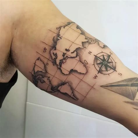 101 Amazing World Map Tattoo Designs You Need To See Outsons Line