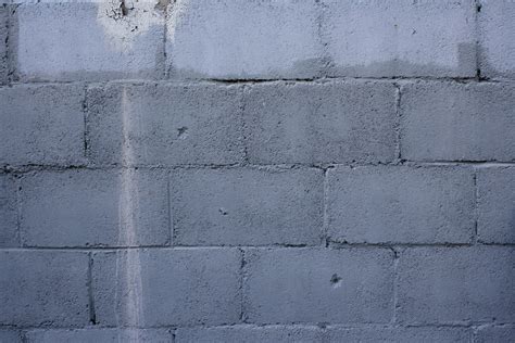 Old Cinder Block Wall Painted Gray Texture Picture Free Photograph
