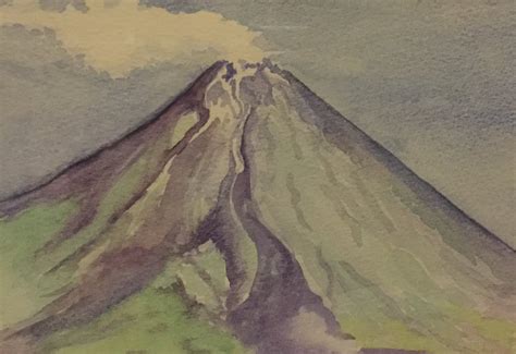 Mayon Volcano Drawing Easy