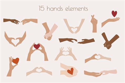 Couples Hands With Heart Shape Svg Hold Hands Heart Shaped Hands By Pine Design Thehungryjpeg