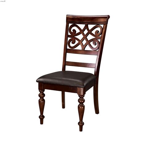 Creswell Rich Cherry Dining Side Chair 5056s By Homelegance Set Of 2