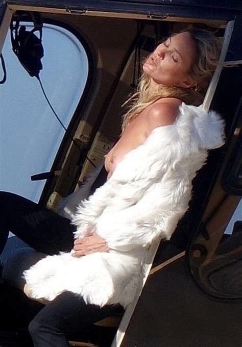 Kate Moss Topless Helicopter Perfect33