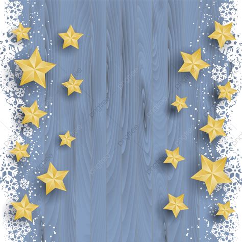 Snowy Wood Vector Hd Images Christmas Stars On Snowy Wood Background