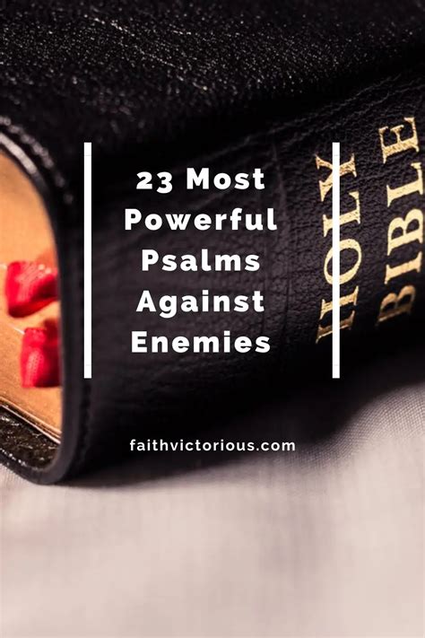 23 Most Powerful Psalms Against Enemies Faith Victorious