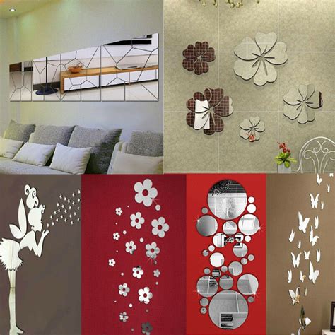 See some of our favorite ways monique valeris senior home editor, good housekeeping monique valeris is the senior home editor for 9 ways to decorate with geometric patterns. Removable Mirror Decal Art Mural Wall Stickers Home Decor ...
