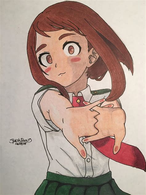 Ochako Drawing Rbokunoheroacademia