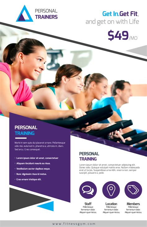 Our Personal Trainers Poster Template Mycreativeshop