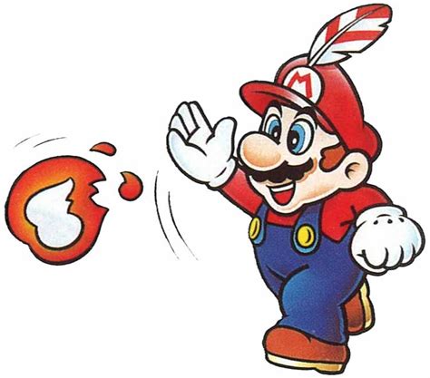 Fire Mario Wears A Feather In Super Mario Land 2 Sm128c