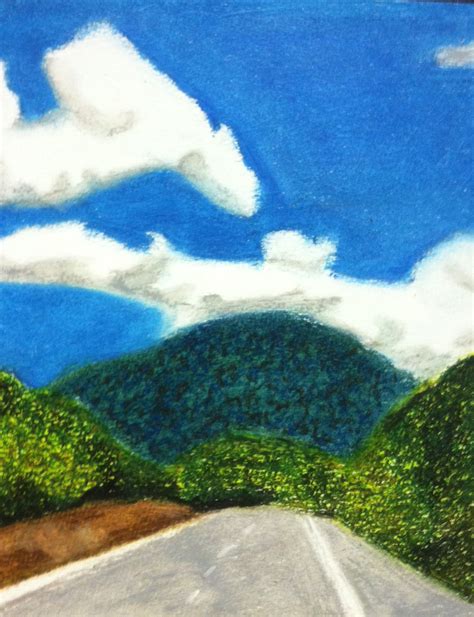 The Laker Gallery Oil Pastel Landscape