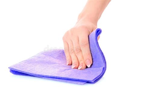 Hand With Clean Rag Stock Image Image Of Hold Dust 18181157 Rag