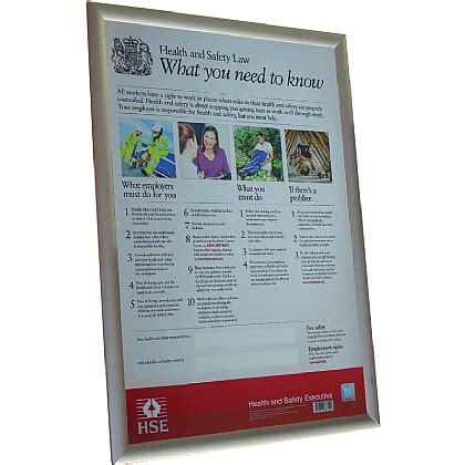 The health and safety law poster products tell workers what they and their employers need to do in simple terms. Health and Safety Law Poster - A3 format | Health & Safety ...