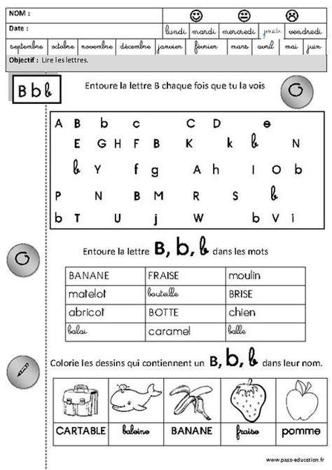 Les Lettres La Lettre B French Language Lessons French Teaching