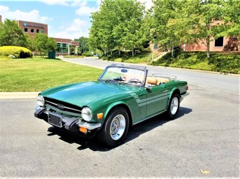 1976 Triumph Tr6 Roadster British Racing Green For Sale Photos