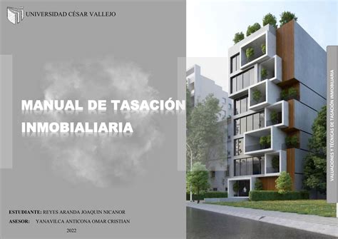 Manual De Tasación Inmobiliaria by joaquin reyes Issuu