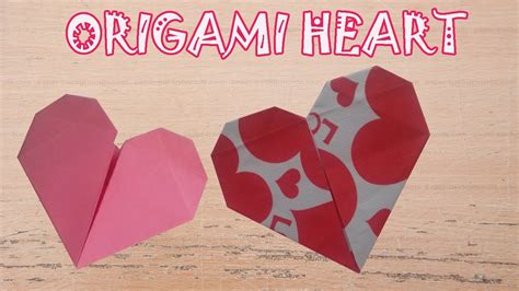 Origami Heart Tutorial Origami Easy Youtube
