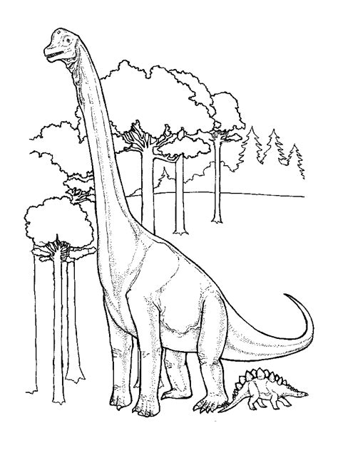 Dinosaur Coloring Pages - Kidsuki