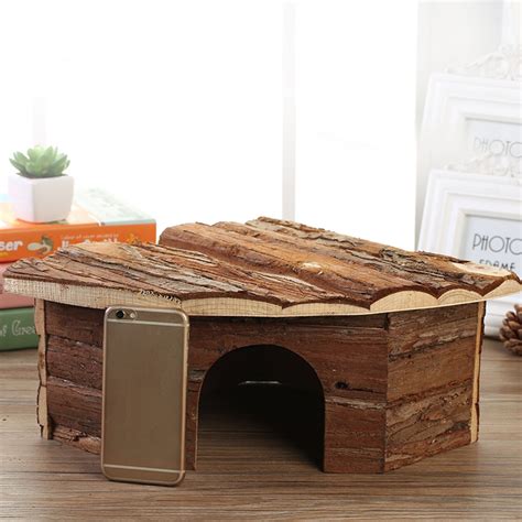 Wooden Hamster House Small Pets Hideout Hamster Cage Play Etsy