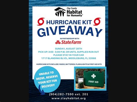 Free Hurricane Kits To Low Income Individuals And Families